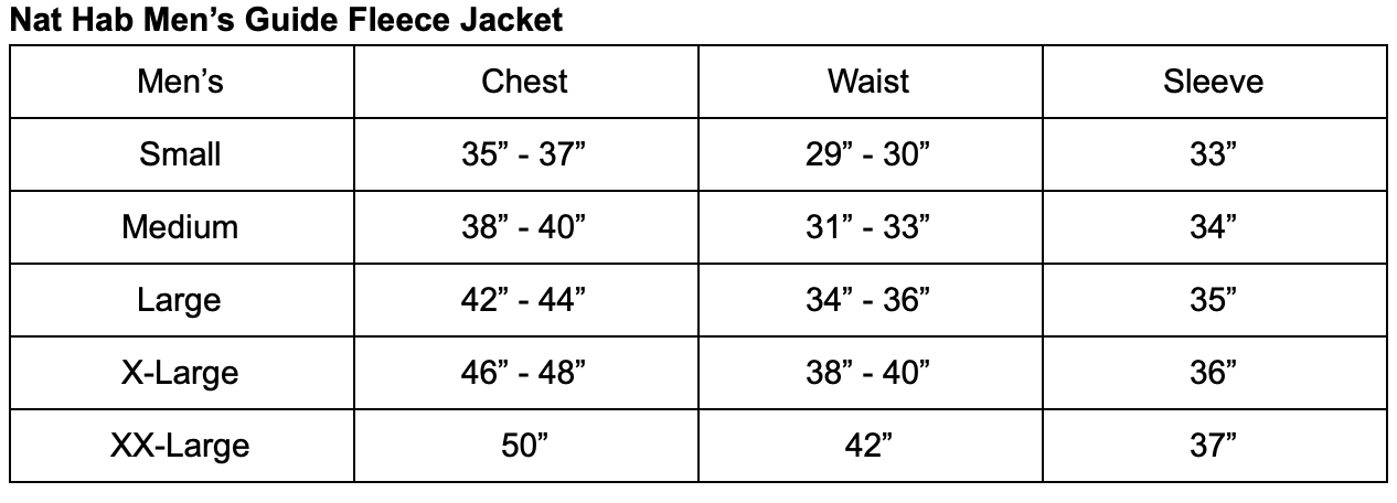 Nat Hab Fleece Guide Jacket for Men